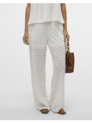 vero moda vmthas nw wide pant jrs ga vo 10328131-snow white σε προσφορά