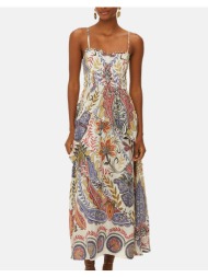 farm rio boho glam off-white loopy cups maxi dress 332201-25017 offwhite