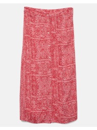 vero moda vmmenny n/w detail ankle skirt wvn ga 10323631-dubarrytenna lightred