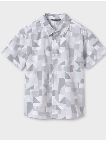 mayoral πουκαμισο κοντομαν σταμπωτο 06138-047 lightgray σε προσφορά
