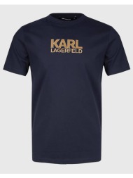 karl lagerfeld t-shirt crewneck 755044-552225-680 navyblue