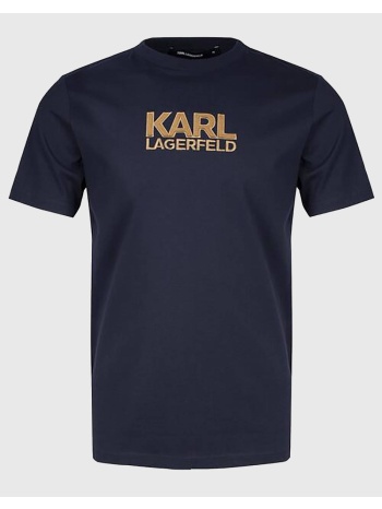 karl lagerfeld t-shirt crewneck 755044-552225-680 navyblue