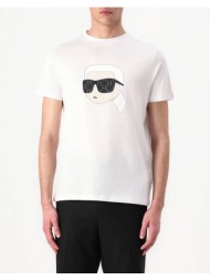 karl lagerfeld t-shirt crewneck 755073-552251-10 white