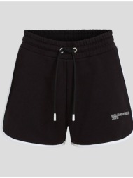 karl lagerfeld klj binding sweat short a2w10095-999 black