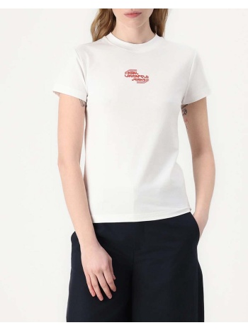 karl lagerfeld klj slim tee a2w17027-100 white σε προσφορά