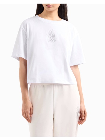 armani exchange t-shirt xw000102af10359-u0002 white σε προσφορά
