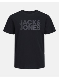 jack&jones jjecorp logo tee ss o-neck noos jnr 12152730-blacklarge black