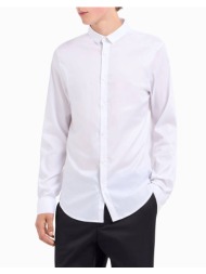 armani exchange shirt 8nzc49znyxz-1100 white