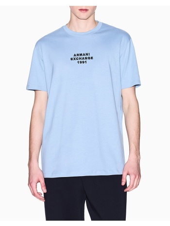 armani exchange t-shirt xm000540af10362-u9287 skyblue σε προσφορά