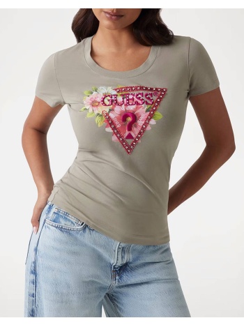 guess ss cn triangle beads tee μπλουζα γυναικειο σε προσφορά