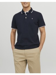 jack&jones μπλουζα αντρικη jjepaulos polo ss noos 12136668-navy blazerplay midnightblue