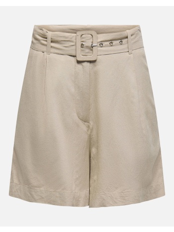 only onljakiri linen buckle shorts ptm 15346497-humus biege σε προσφορά