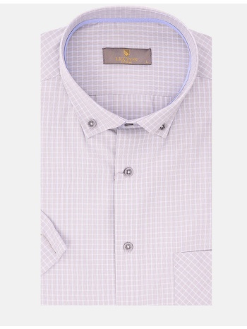 lexton πουκαμισο k/μ 12.35.bolton s/s-grey gray σε προσφορά