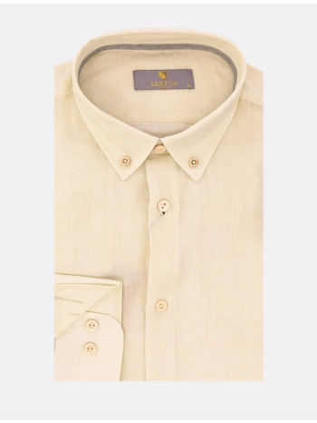 lexton πουκαμισo 11.35.jamaica button down-ecru ecru σε προσφορά
