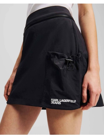 karl lagerfeld jeans klj mini cargo skirt a2w12023-999 black