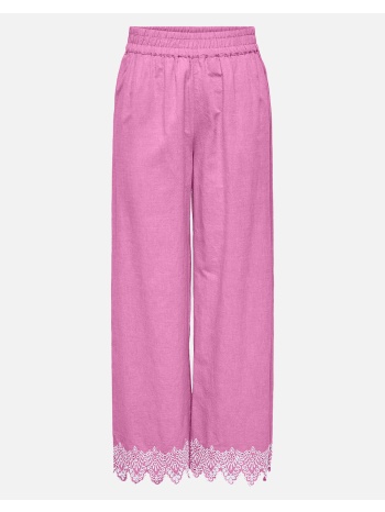 only onlpaula tulum emb pull-up pant wvn 15343184-fuchsia σε προσφορά