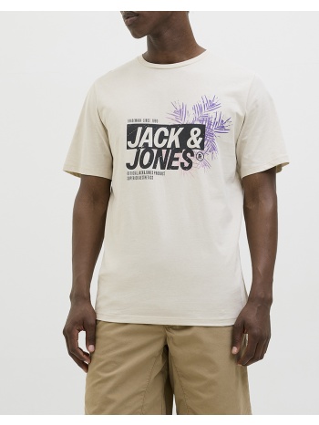 jack&jones jjjaxon tee ss crew neck ln 12269390-moonbeam σε προσφορά