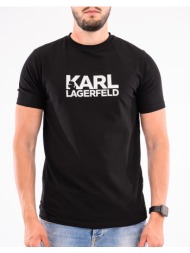 karl lagerfeld t-shirt crewneck 755087-552235-910 totalblack