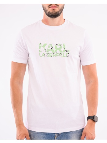 karl lagerfeld t-shirt crewneck 755042-552224-10 white σε προσφορά