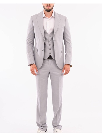 massimo κουστουμι με γιλεκο 00879-grey gray σε προσφορά