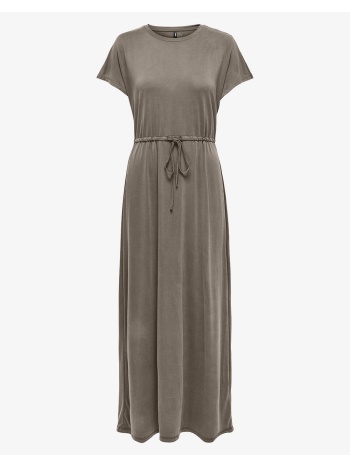 only onlhannah s/s long dress jrs 15348761-walnut brown σε προσφορά
