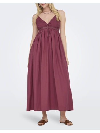 only onlbriar strap long dress wvn 15348867-earth red σε προσφορά