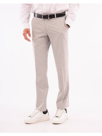 lexton παντελονι 09.35.wool mix reg pants-stone mel. ecru σε προσφορά