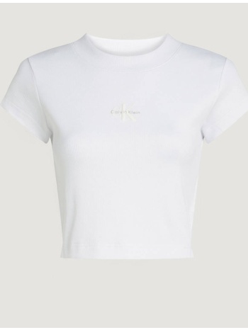 calvin klein jeans monogram baby tee lv047ab802-yaa white