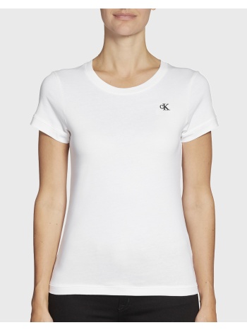 calvin klein jeans ck embroidery slim tee j20j212883-yaf