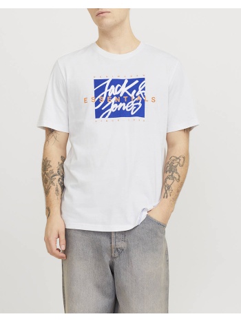 jack&jones jjcolton tee ss crew neck ln 12268439-white white σε προσφορά