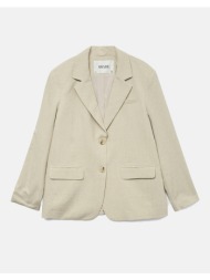 aware by vero moda vmpenelope ls loose blazer vma 10325347-natural ecru