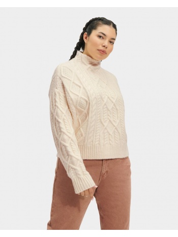 ugg janae cable knit sweater short 1131508-00e2 cream