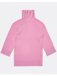 vero moda vmgold needle highnck zipper pull. girl 10278276-cyclamen pink