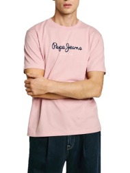 pepe jeans drop 2a eggo n μπλουζα ανδρικο pm508208-325/pink lightpink