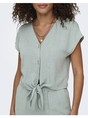 only onlsiesta ss knot lin bl shirt pnt noos 15322270-abyss