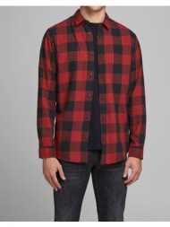 jack&jones πουκαμισο jjegingham twill shirt l/s noos 12181602-brick red red