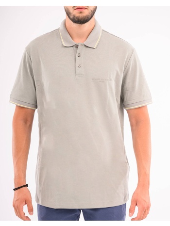 armani exchange polo shirt xm000489af13026-u8051 lightgray σε προσφορά