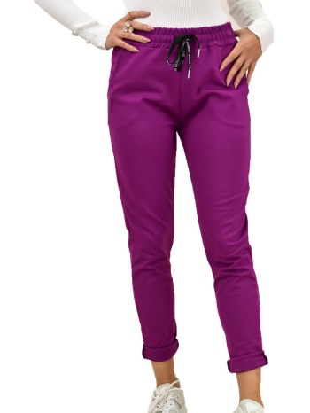 παντελόνι με τσέπες ματζέντα 18044