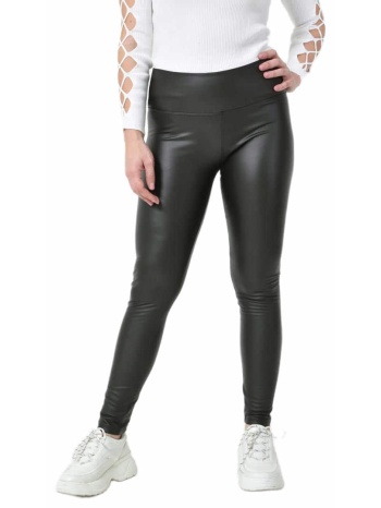 γυναικείο δερμάτινο κολάν με χοντρή μπάσκα χακί 27340