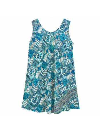 plus size midi φόρεμα με γεωμετρικό μοτίβο βεραμάν 27359