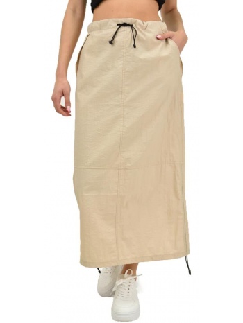 γυναικεία φούστα ανάλαφρη μπεζ 19340