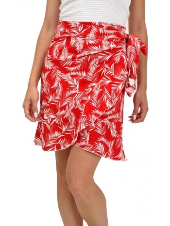 γυναικεία κρουαζέ mini φούστα κόκκινο 21125
