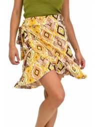 γυναικεία φούστα mini κίτρινο 21604