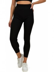 γυναικείο πλεκτό κολάν μαύρο 21797