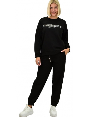 γυναικείο σετ φόρμας φούτερ μαύρο 21824