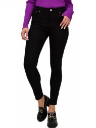 γυναικείο τζιν μονόχρωμο μαύρο 22064