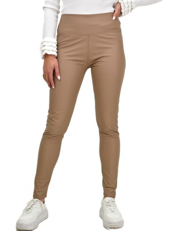 γυναικείο δερματίνη κολάν μπεζ 22196