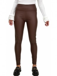 γυναικείο δερματίνη κολάν καφέ 22197