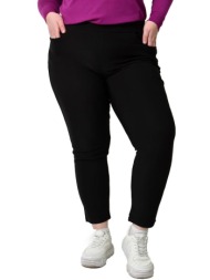 γυναικείο plus size κολάν με τσέπες μαύρο 22798