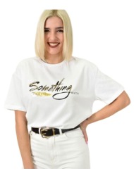 γυναικείο t-shirt με σχέδιο λευκό 23135